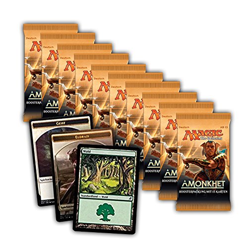 Magic the Gathering MTG Amonkhet - 10x Booster Pack + FOIL Standardland + 2 Token - Deutsche Ausgabe