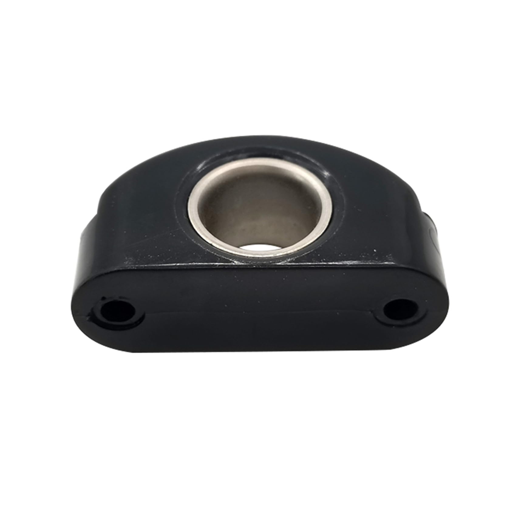 Passacavo per Barche Marine Bullseyes in Nylon Nero 12 mm 1/2 Pollice Inserto in Acciaio Inossidabile, Puleggia per Barche, 16 Pezzi