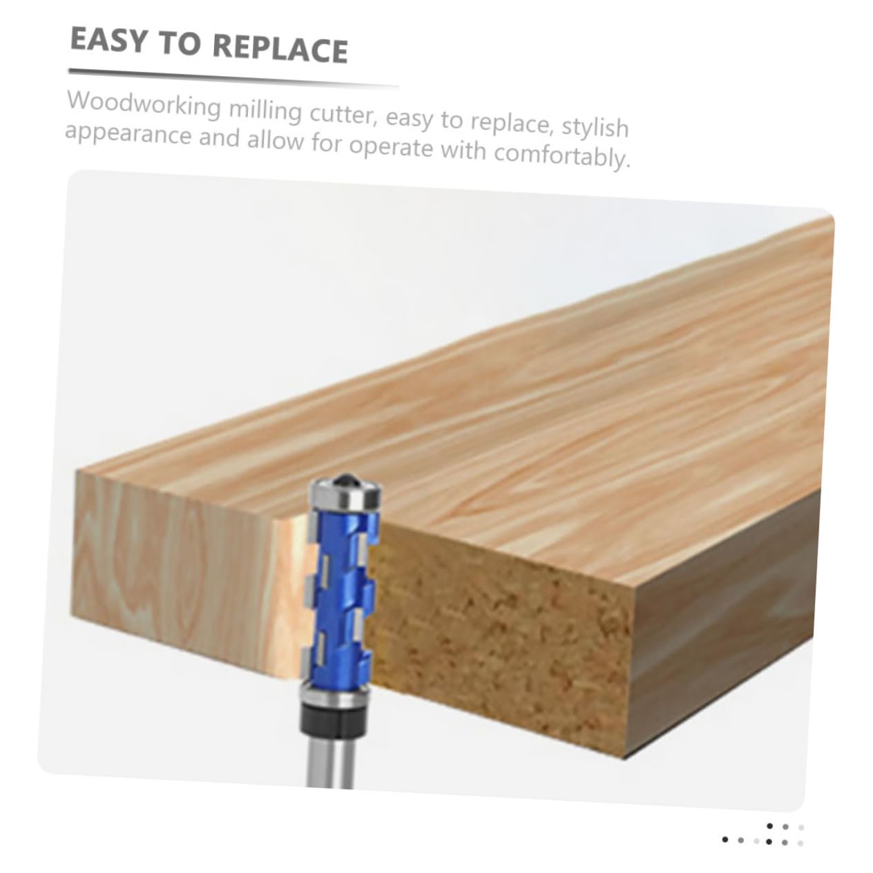 Hartmetallfräser mit Doppellager Design für Holzbearbeitung Langlebiges und Einfach zu Verwendendes Fräswerkzeug für Präzises Trimmen von Holzmöbeln