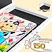 2 Packs Kids Art Frame, 8.5x11 Artwork Picture Frames Changeable with Stand, Front Opening Picture Display Frames Holds 150, for Children Art Projects, Drawings, Schoolwork, Home and Office, White