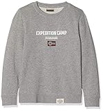 Napapijri Jungen K BONTHE C Sweatshirt, Grau (Med Grey Mel 160), 128 (Herstellergröße: 08)