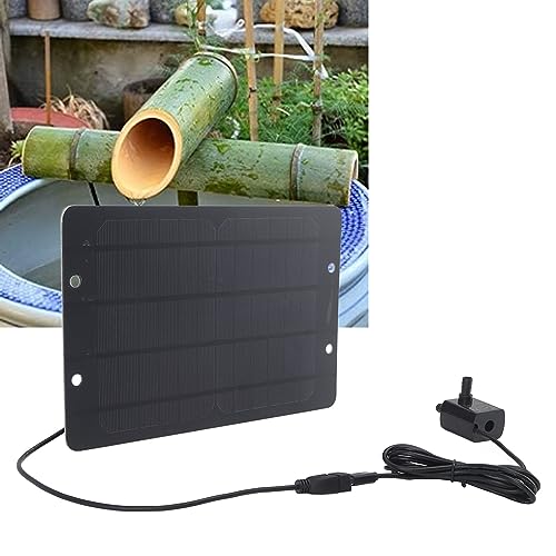 Fuente solar para jardín YWBL-WH con panel monocristalino de 6V 10W y conexión USB para patio 6