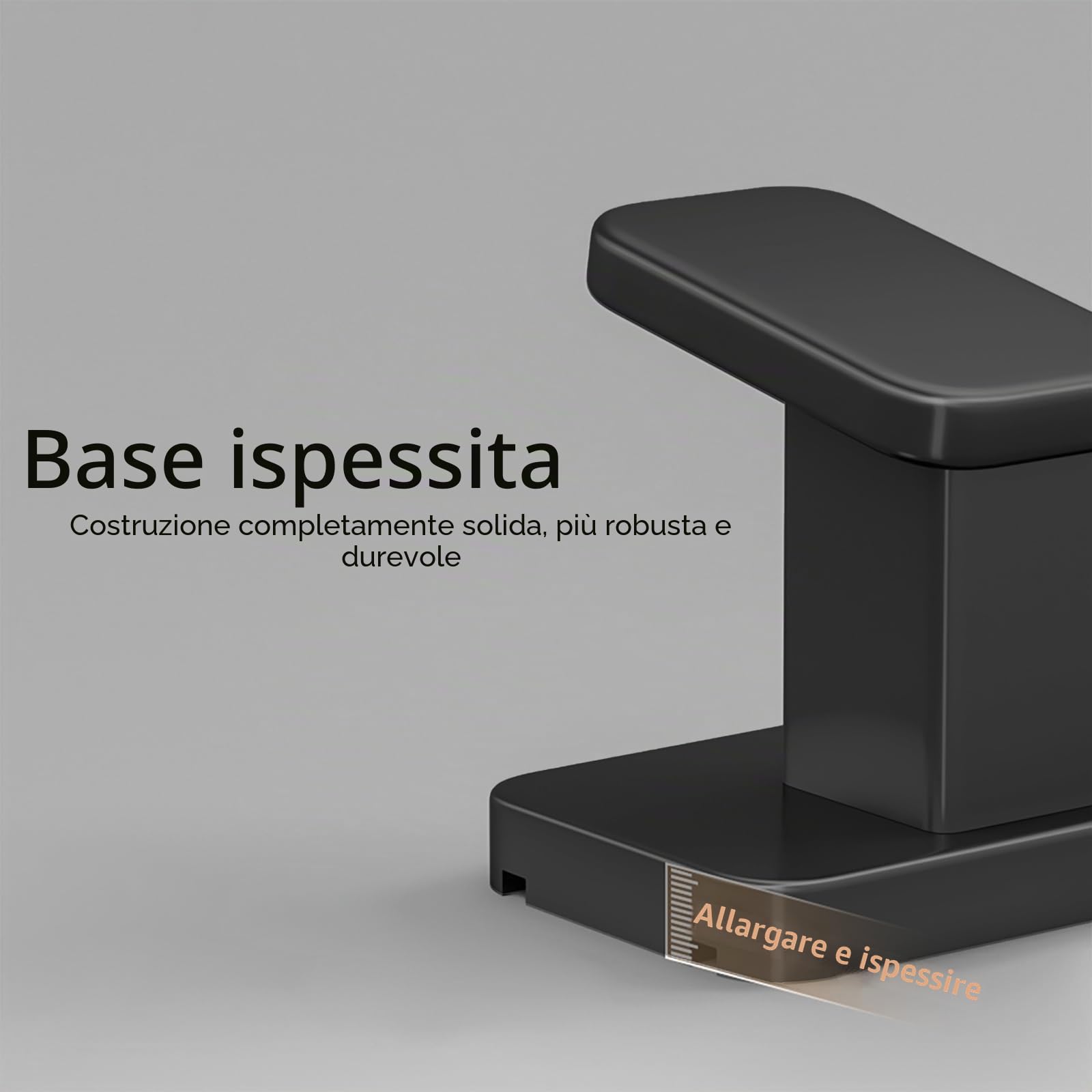Appendiabiti da parete, 40 cm, 5 ganci, versione rinforzata