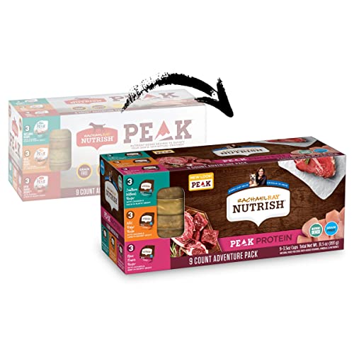 Rachael Ray Nutrish PEAK Natural Wet Dog Food, Adventure Pack Variety, High Protein ,3.5 Ounce Tub 9 count (Pack of 2) Rachael Ray Nutrish PEAK Natural Wet Dog Food, Adventure Pack Variety, High Protein ,3.5 Ounce Tub 9 count (Pack of 2)