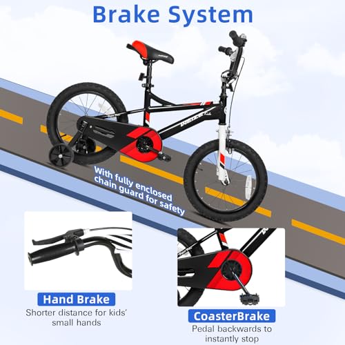 WEIZE Children Bike,14 16 20 Inch Kids Bicycle for Boys Ladies Ages 3-12 Years Previous, Rider Top 32-60 Inch, Coaster Brake, A number of Shade Choices - Image 4