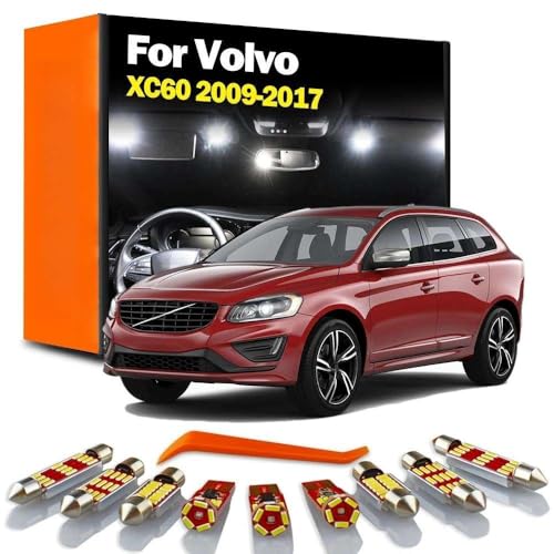 Genérico Kit de Luces LED para Visera Interior de Volvo XC60 (2009, 2010, 2011, 2012, 2013, 2014, 2015, 2016 y 2017)