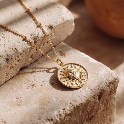 Image of MEVECCO Dainty Pendant Layered Necklaces for Women