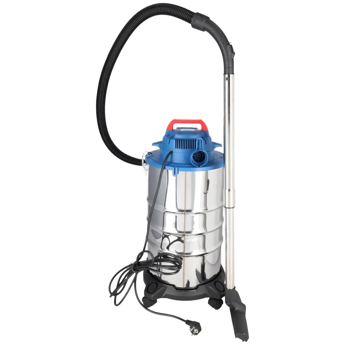 Dedra Aspirador en seco y húmedo, 1400 W, depósito de 30 l, Tubo telescópico de Metal, función de soplado, Manguera de aspiración de 1,5 m, Cable de alimentación de 3,5 m, Peso 6,7 kg, para casa