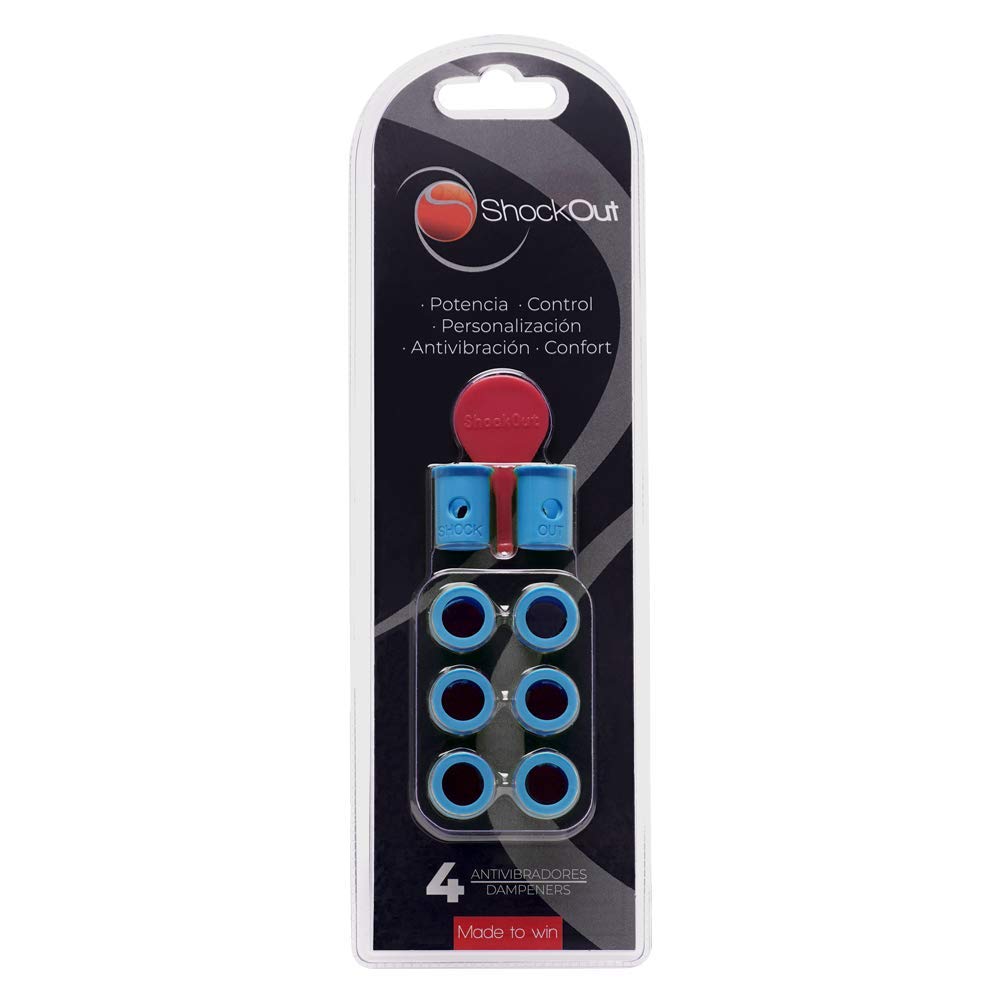ShockOut - Antivibrador de Padel color Azul, Dampener para Palas de Padel para Preservar el Golpeo y Evitar Lesiones