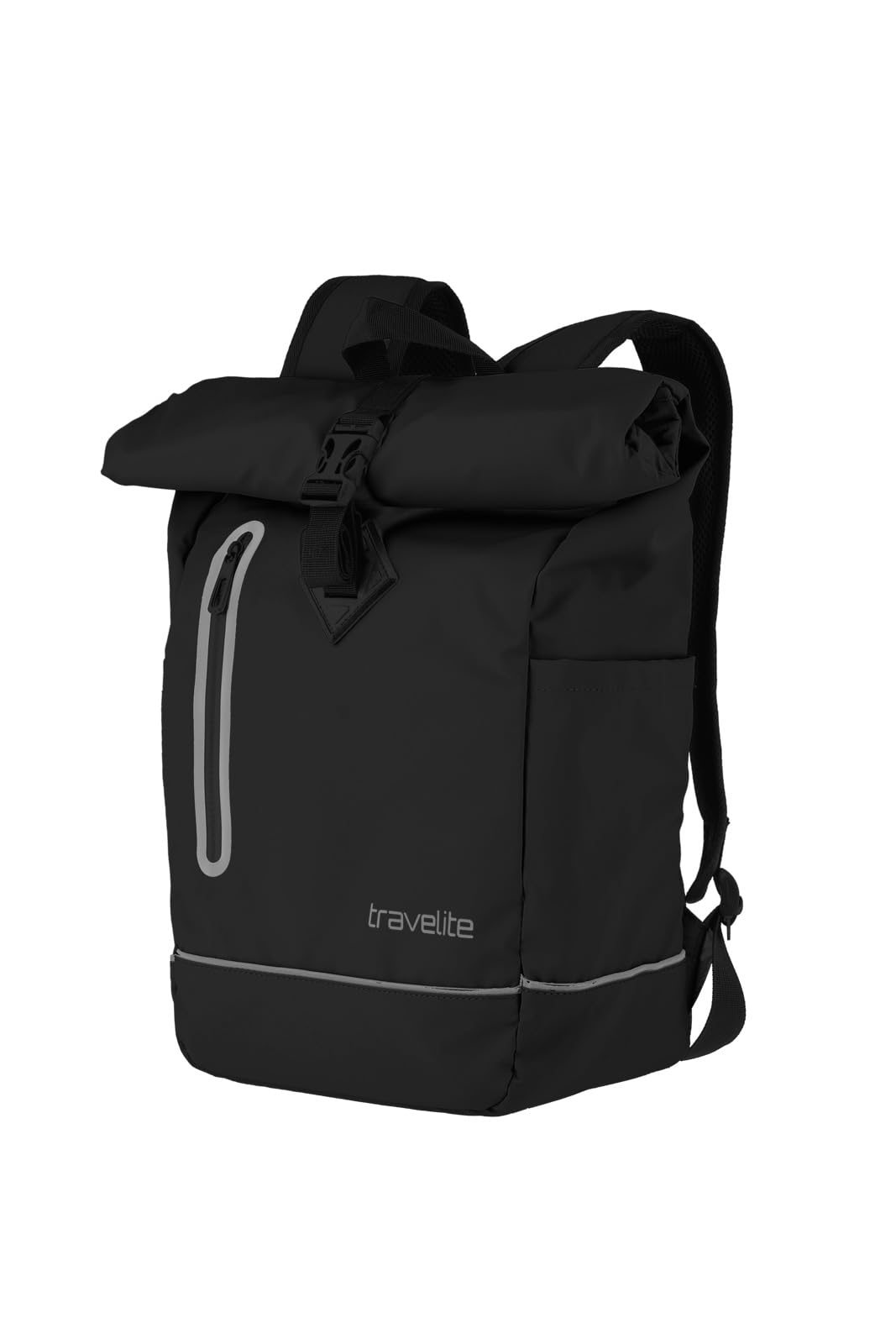 travelite Basics Roll-Up Backpack Plane Black