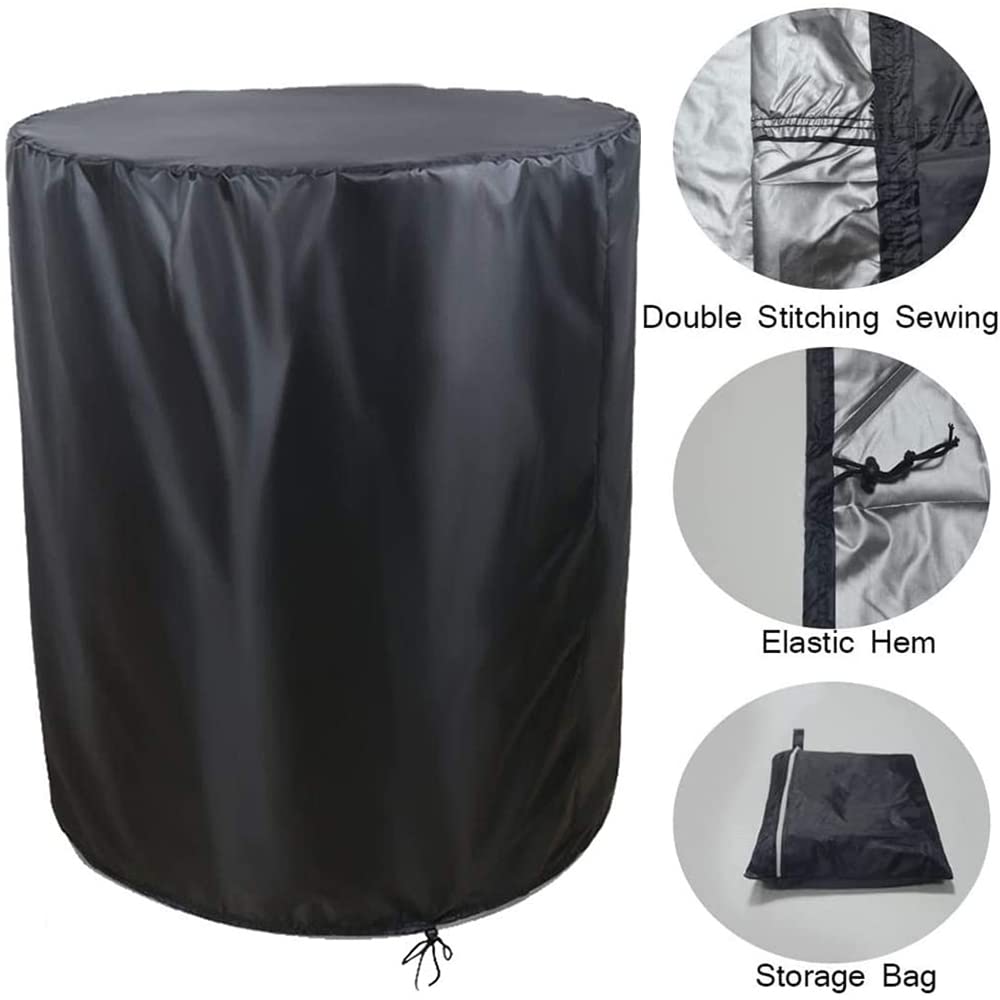 Housse de protection pour broyeur de bois Skyour - Noir - Étanche et résistante à la poussière - 83,8 x 109,2 cm