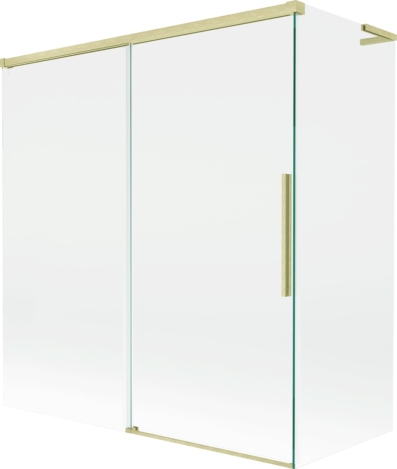 Mexen Rox L - Divisorio per vasca da bagno scorrevole a due ante, 150 + 70 x 150 cm
