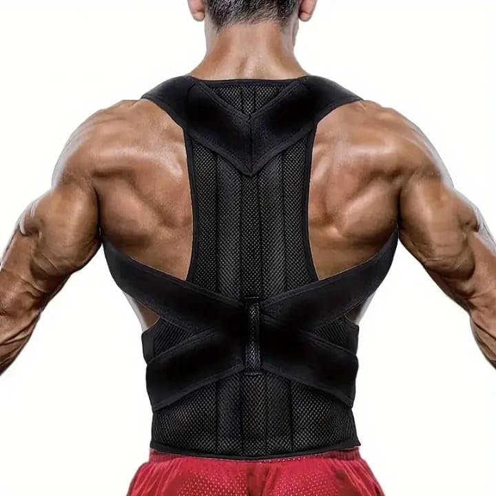 Posture Corrector for Men and Women, Adjustable Back Brace with Breathable Mesh, Shoulder Support for Office, Work, Fitness, Driving and Running
