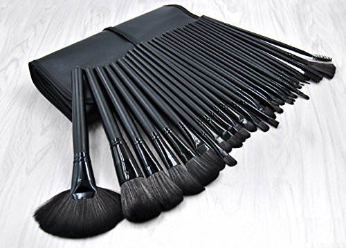 NEJLSD Makeup Brushes Set, Professional Premium Makeup Brushes 32 pcs,Face Eye Shadow Eyeliner Blush Lip Powder Liquid Cream Blending Brush Kit Soft and silky