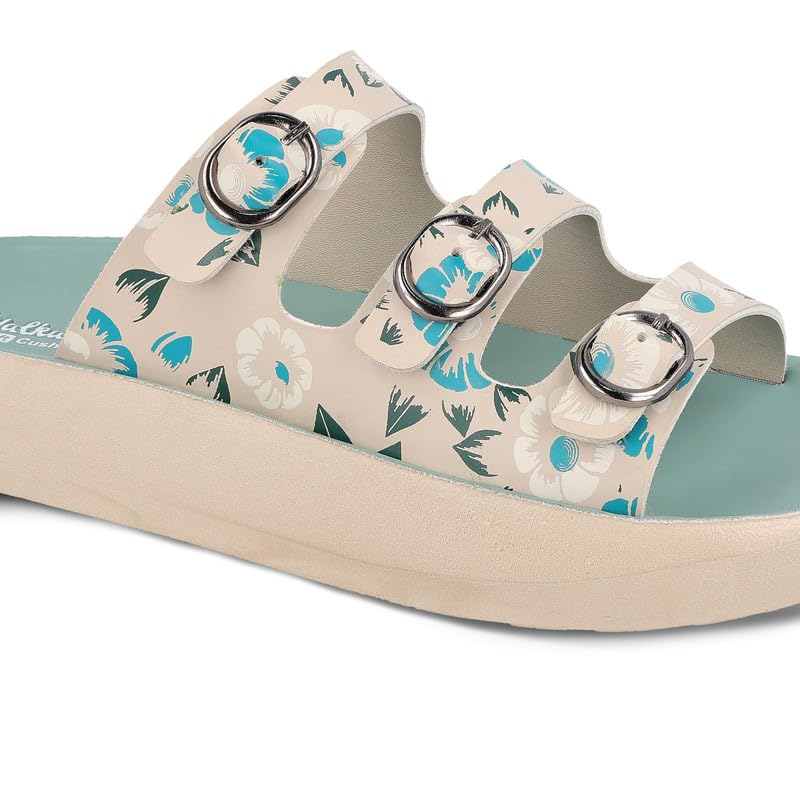 Image of WALKAROO Comfort Sandal For Women's|Lightweight and Comfortable|Soft Cushioned Insole|Stylish Casual Wear|WE2024