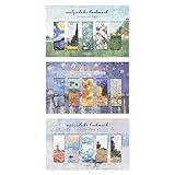 Monolike Magnetic Bookmarks Art Van Gogh ver.1 + ver.2 + Monet, 15 Pieces