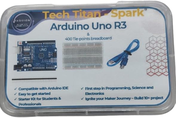 Tech Titan - Spark by Taquion | Arduino UNO R3 SMD Board Kit Compatible ...