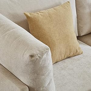 Familymill 108'' L Shaped Modular Sectional Couch Set - L Shape Modern Convertible Sofa Couch with Reversible Chaise, Ottoman and Pillows for Living Room (Beige) Familymill 108 L Shaped Modular Sectional Couch Set L Shape Modern Convertible Sofa Couch with Reversible Chaise Ottoman and Pillows for Living Room Beige