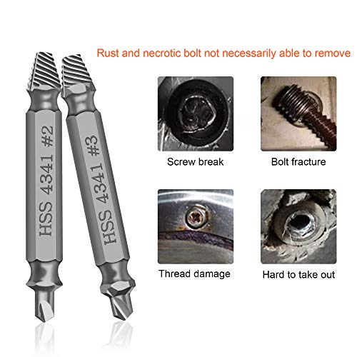 image for Be91eiter Damaged Screw Extractor Kit and Stripped Screw Extractor Set