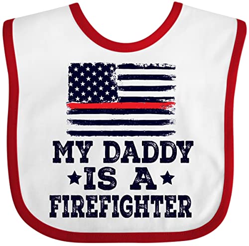 inktastic Fireman Daddy Is a Firefighter Baby Bib