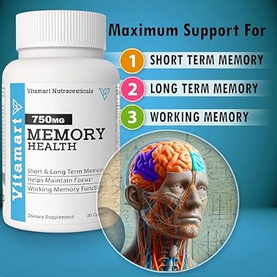 Memory Health Premium Memory Support - Brain Health Supplement for Focus, Cognitive Support, Mental Clarity & Concentration - Cognitive Enhancement - Long & Short Term 30 Capsules