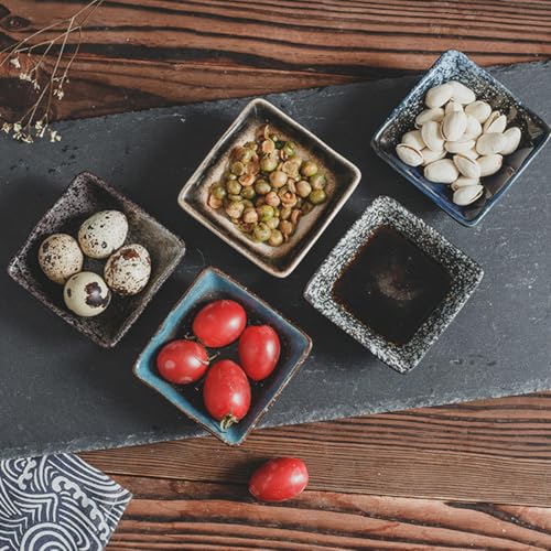Juego de 5 Platos Japoneses Cerámicos para Sushi miniatura 7