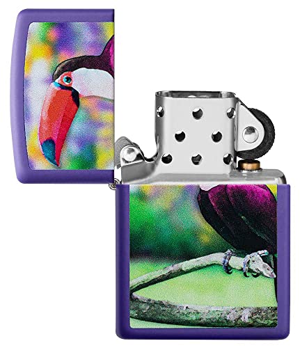 Briquet coupe-vent Zippo 207 Toucan rechargeable en métal durable - 5