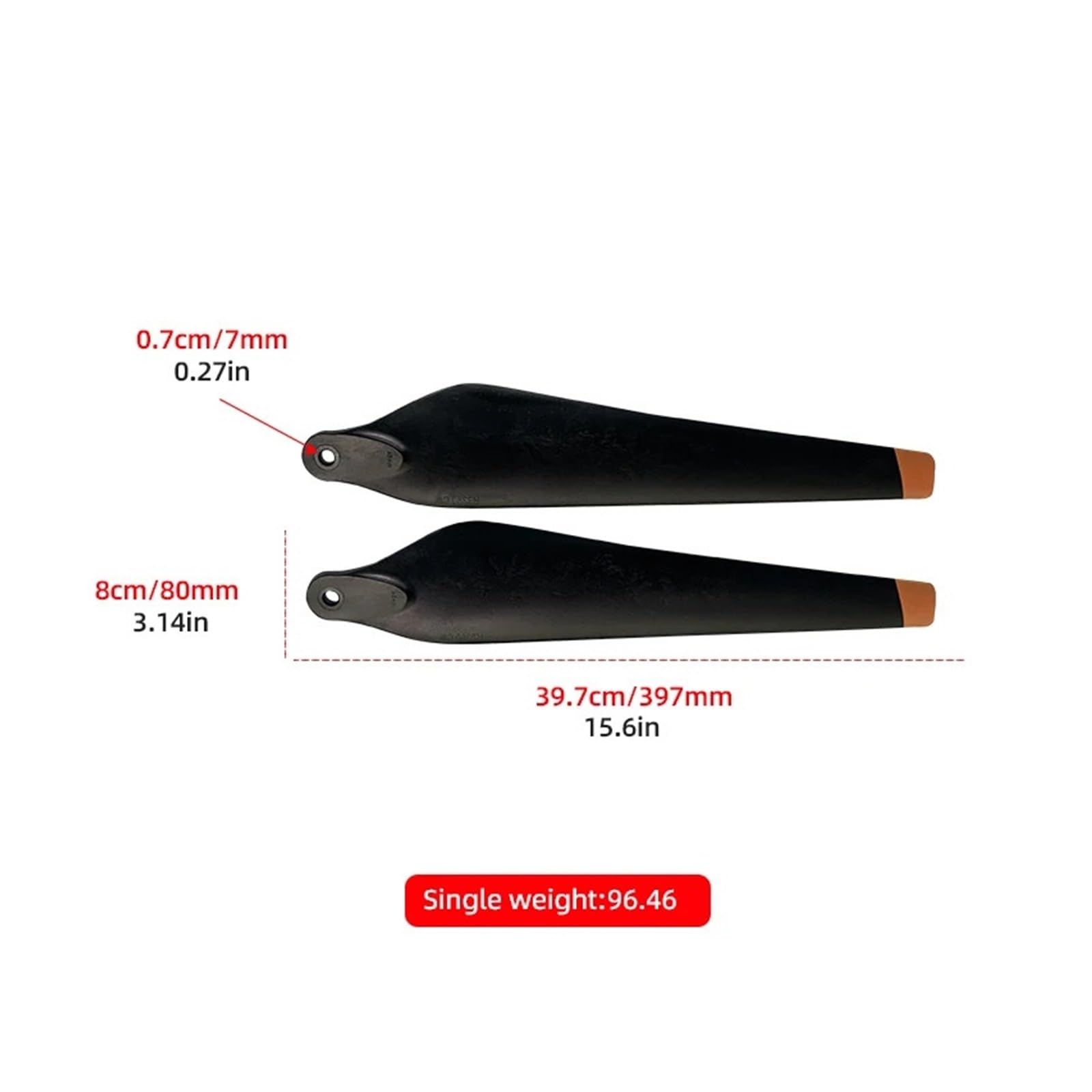 3390 Eliche Pieghevoli for Droni Industriali | For la manutenzione delle attrezzature dei droni(2pcs CW and 2pcs CCW)