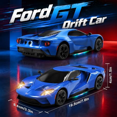 Experience Thrilling Drifts with the YESHIN Ford GT RC Car for Kids 3 and Up - Image 2