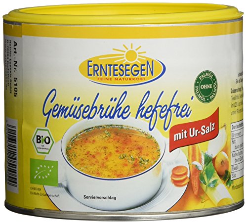 Erntesegen Gemüsebrühe Hefefrei 220g Dose Bio Würz-Sauce, 2er Pack (2 x 220 g) Cover