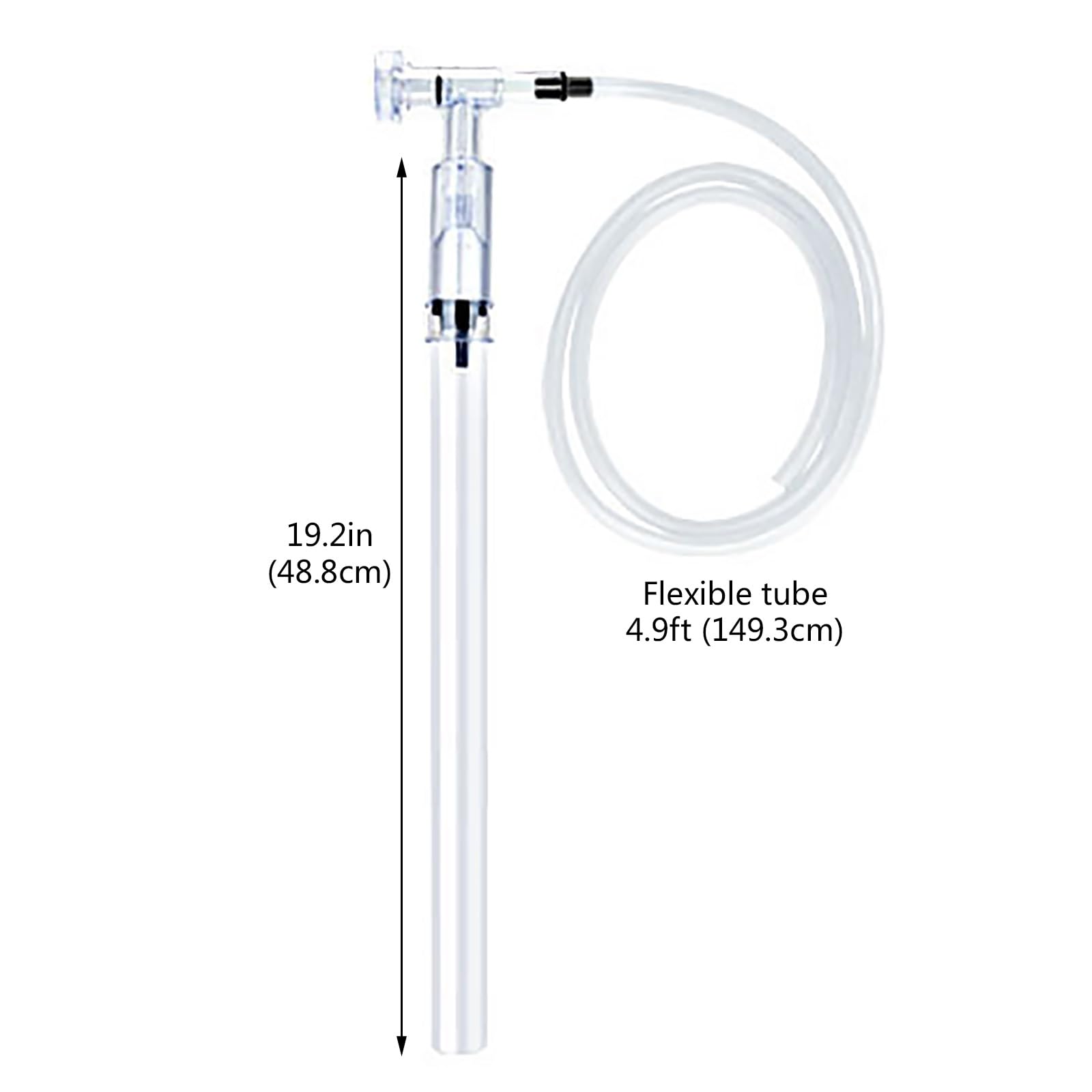Manguera Sifón De Mano, Limpia Grava De Acuario, Herramientas para Aspirar Peceras, Apto para Cambio De Filtro De Agua y Circulación De Agua