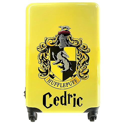 Harry Potter Hufflepuff Luggage Carry On Hardshell Rolling Luggage Suitcase Travel Bag Gifts Merchandise Travel Stuff (Personalized Hufflepuff)