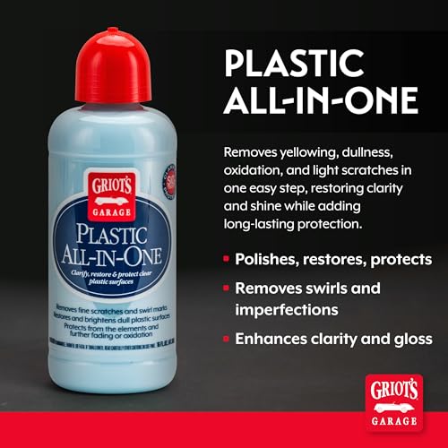 Griot's Garage Plastic All-in-One, Polish, Restore, and Protect Vehicle Lights, Gauges, B-Pillars, Windscreens and More, Ceramic Infused Protection, 16oz, 10872 by Griot's Garage - Image 2