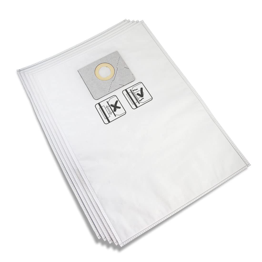 Kit Sacchetti Filtro in Tessuto Non Tessuto 30 l (5 Pz) per MENZER Aspiratore di Sicurezza VCL/VCM 530 PRO (Wood)