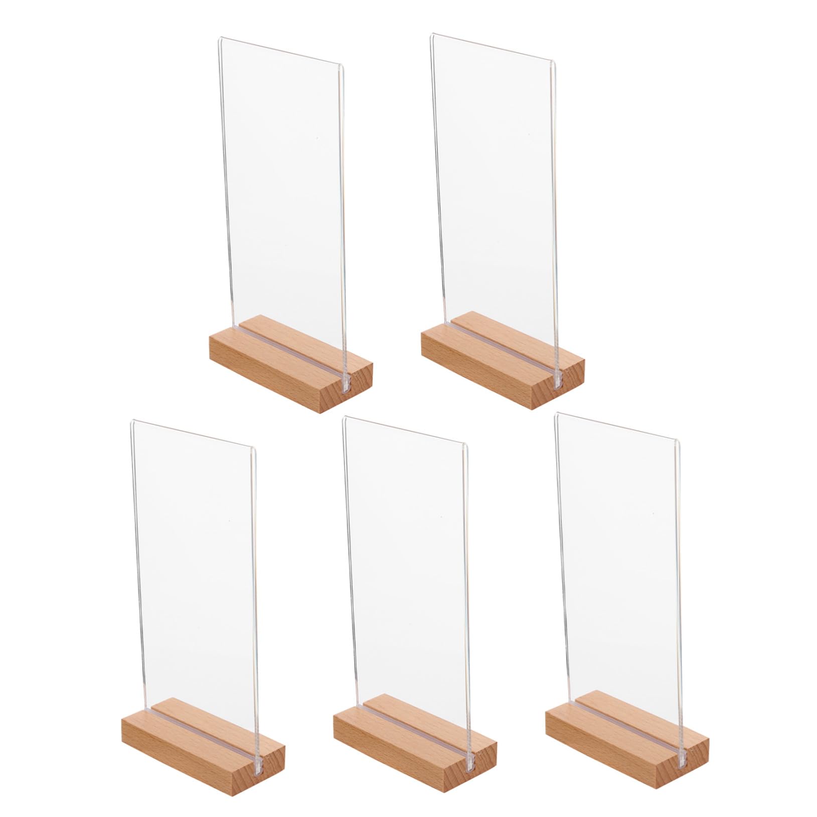 Présentoirs de table acrylique Cabilock lot de 5 pour menus et flyers