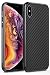 Produktbild AVANA Hülle für iPhone XS, iPhone X Schutzhülle Flexibles Slim Case Schwarz Bumper Schutz Handyhülle Silikon TPU Kratzfest Kohlefaser Cover Carbon Optik