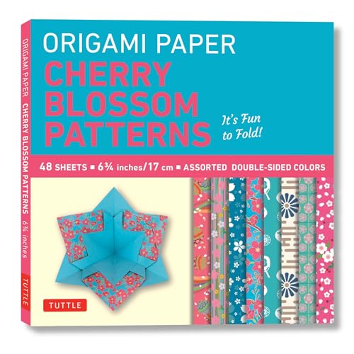 Origami Paper- Cherry Blossom Prints- Small 6 3/4