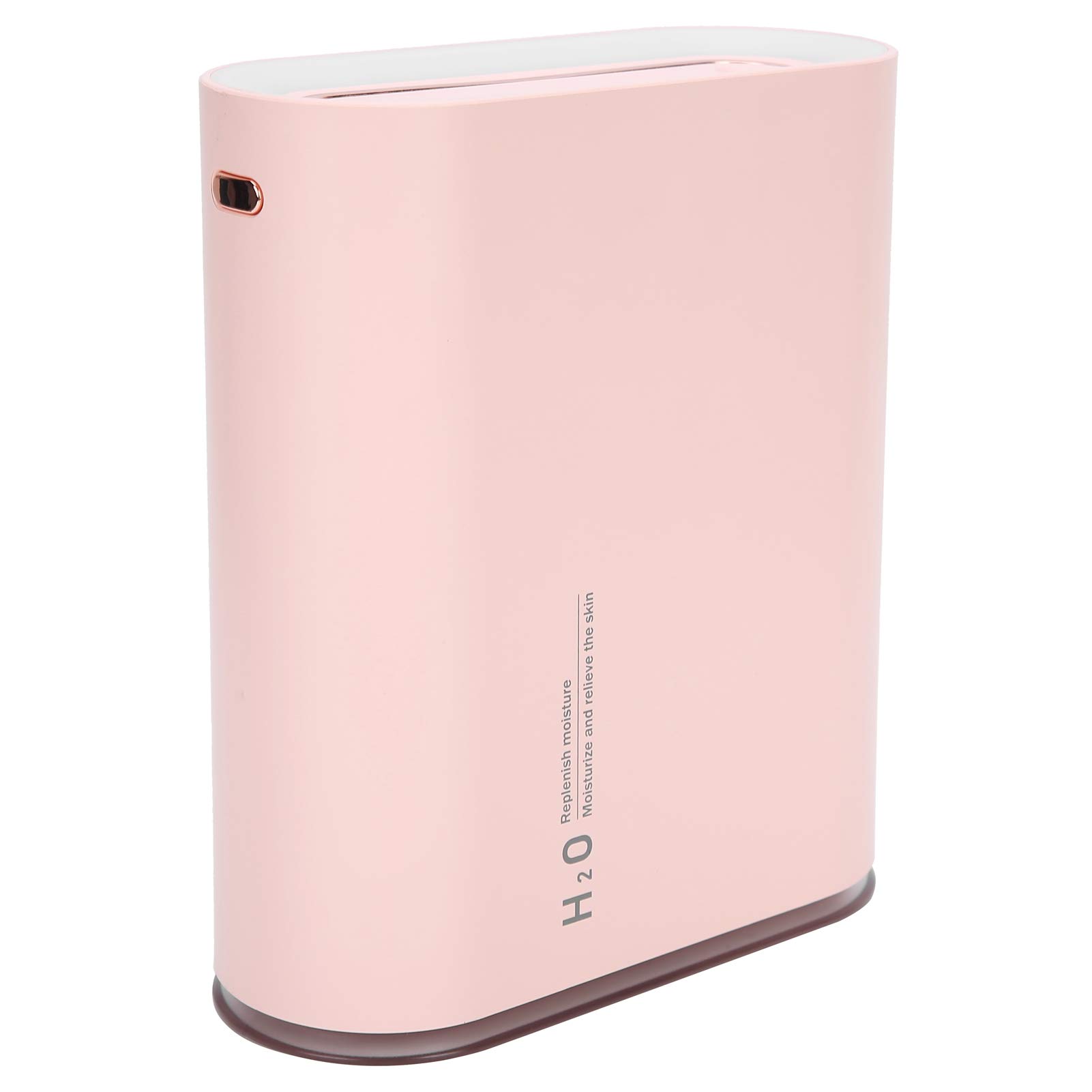 Humidificador de Aire Portátil de 1 Litro con Función de Pulverización Dual, Luz Nocturna Cálida para Uso en Interiores y Oficinas (Rosa)