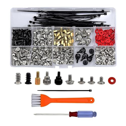 Personal Computer Screw,Pc Case Screws,Motherboard Standoffs for Hard Drive Pc Case Motherboard Fan Graphic,362PCS