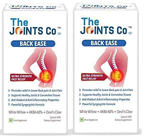 The Joints Co Back Ease, Advanced Back Pain & Joint Pain Herbal formula, 60 Veg Cap (2) (B08BC52Z5P) Amazon Price History, Amazon Price Tracker