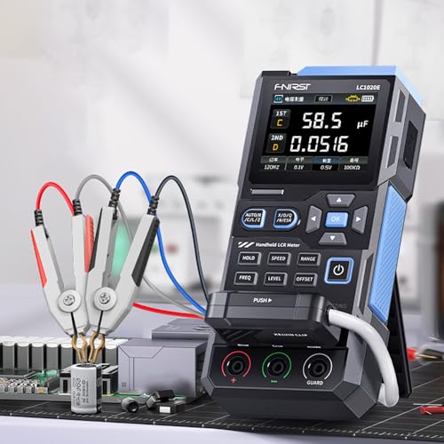 LC1020E High Precision Handheld Digital Bridge LCR ESR Tester Meter for Resistance Capacitance Inductance Electronic Component Measurement