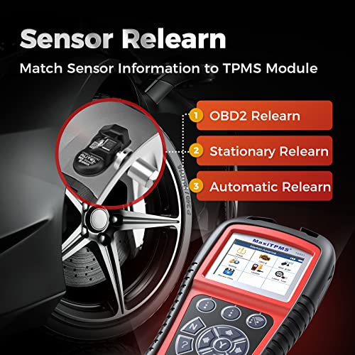 Autel Ts601 Tpms Relearn Tool, Tpms Programming Tool Upgrade Of Autel Ts508K /Ts508 /Ts501 /Ts408 /Ts401, Obdii Code Reader With Sensor Activation, Tpms Check #TOP2