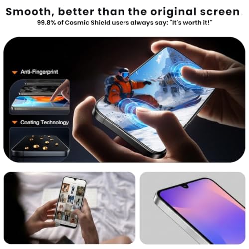 Image of Tempered Glass Screen Guard for Samsung A17, M17, F17, M36 | Anti Reflection Technology, Military Grade, Extreme Touch Response, Easy Install Kit