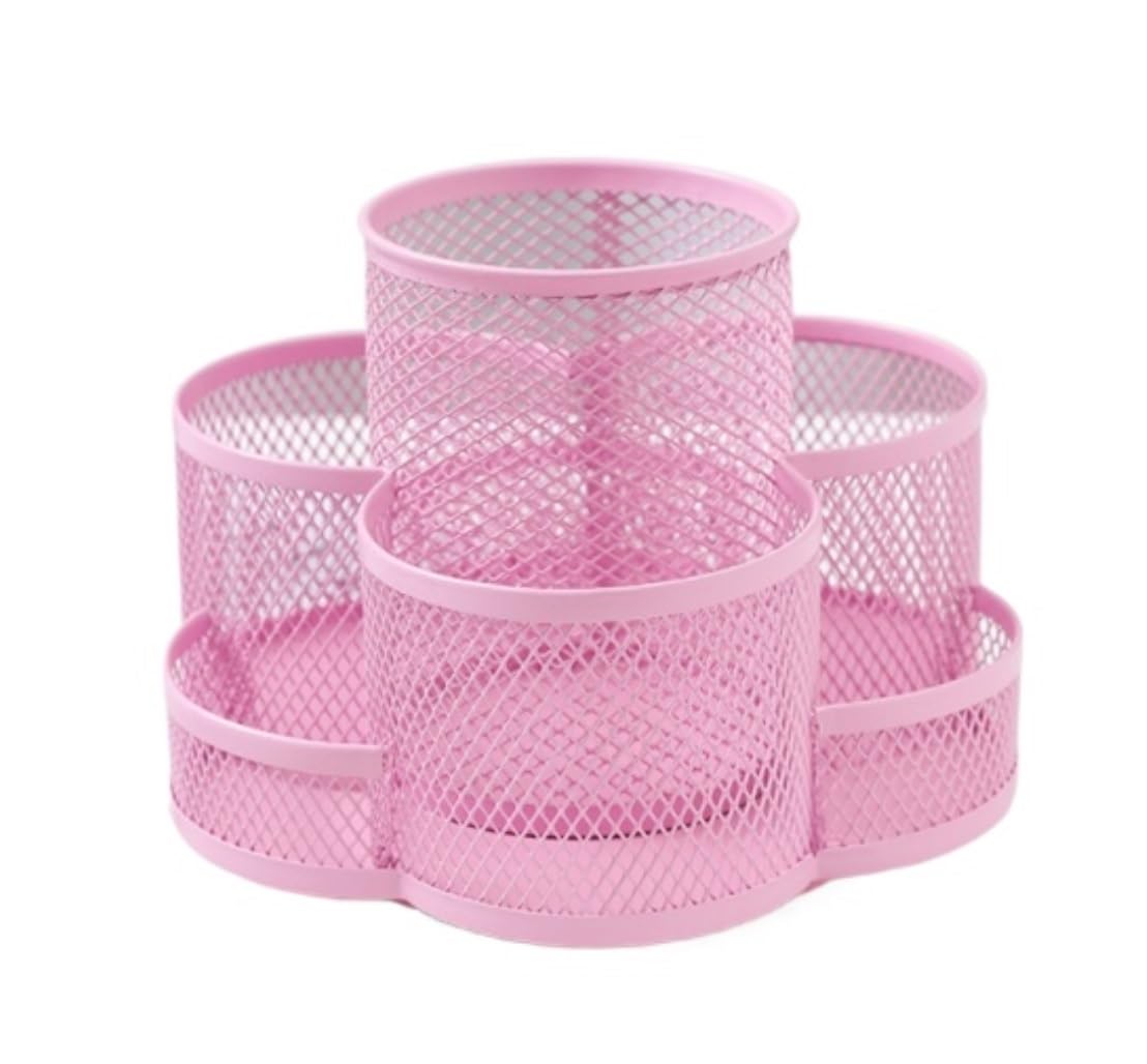 Schreibtisch Organizer Stiftehalter Schreibtisch Schreibtisch-Organizer, Stiftständer Für Arbeitstisch, Schreibwaren-Organizer, Stifthalter Aus Metallgeflecht Organizer Büro ( Color : V , Size : 18*10
