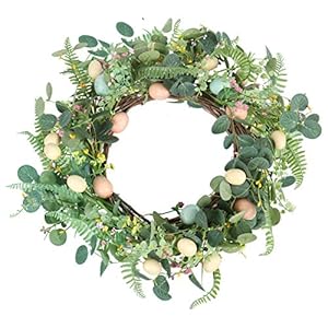 22 Spring Wreath Decorations for The Home Spring Eucalyptus Grapevine Wreath Decor for Front Door Farmhouse Wall Outdoor Party Decoration