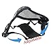 LAOSGE Airsoft Mask,Mesh Half Face Skull Set with UV 400 Anti Fog Goggles