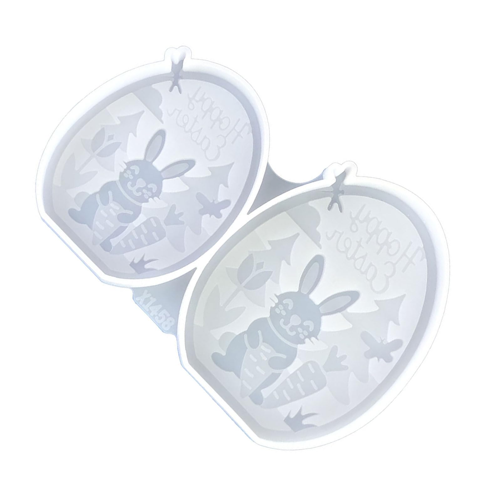 Weilwh Multi Flexible Silicone Easter Bunnies Eggs Mold For Cement Plasters Resin Art Projects Home Desktop Ornament Making Supplies Creative Easter Silicone Eggs Mold