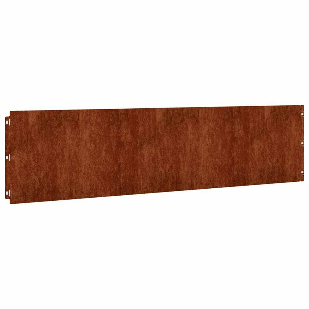 Krawędzie trawnika, 10 szt., 25 x 103 cm, elastyczne obrzeże grządki, krawędź ogrodowa z systemem wtykowym do odgraniczania grządek, rabatów, dróg, tarasów i trawników z blokadą korzeni i