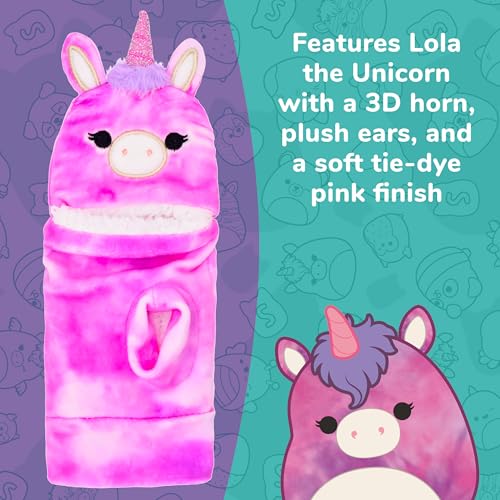 Concept One Squishmallows Winter Glomitts, Girls Fingerless Gloves with 3D Ears3