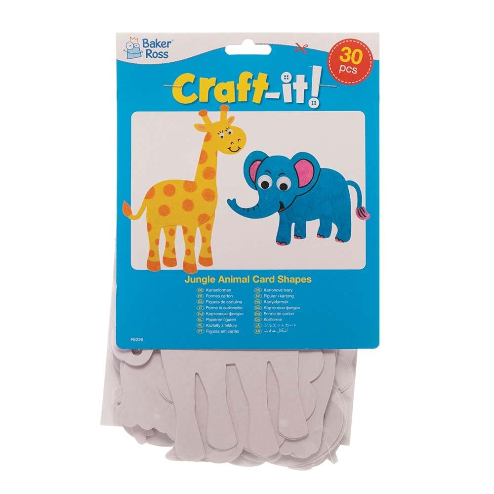 Baker Ross Ventaglio in Carta e Legno per Bambini da Creare, Decorare ed Personalizzare come Idea Creativa (confezione da 4), bianco